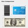 MONOCARBON Carbon-Fiber-Money-Clip-for-Men, Minimalist-Money-Holder for Cash, High Elastic Carbon-Fiber-Wallet, Slim and Durable (Twill Matte Black.