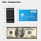 MONOCARBON Carbon Fiber Money Clip Wallet for Men- Minimalist Money Holder - Strong Elastic Clip for Cash, Slim and Durable (Twill Glossy Black.