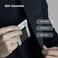 MONOCARBON Carbon Fiber Money Clip Wallet for Men- Minimalist Money Holder - Strong Elastic Clip for Cash, Slim and Durable (Twill Glossy Black.