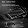MONOCARBON Carbon Fiber Money Clip Wallet for Men- Minimalist Money Holder - Strong Elastic Clip for Cash, Slim and Durable (Twill Glossy Black.
