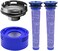 Coodss Motor Rear Cover Fit for Dyson V7 V8 Vacuum Cleaner, 1 Motor Real Cover 1 HEPA Post-Filter and 2 Pre-Filters Vacuum Filters Kit.