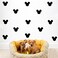 HORNO Cartoon Mickey Mouse Head Wall Sticker,Cute Animal Wall Art Easy Removable.