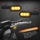 NTHREEAUTO Mini LED Turn Signals Handlebar Marker Light Front Motorcycle Blinkers Compatible with Honda Shadow Harley Dyna Sportster Kawasaki Vulcan Yamaha V-Star Road Star.