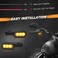 NTHREEAUTO Mini LED Turn Signals Handlebar Marker Light Front Motorcycle Blinkers Compatible with Honda Shadow Harley Dyna Sportster Kawasaki Vulcan Yamaha V-Star Road Star.