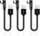 aceyoon 3 Pack 90 Degree USB C Cable, 0. 6ft Short Right Angle Type C Charger Braided USBC to USB A 20cm Charging and Data Sync Cord Compatible for S10 S9 S8, P40 P30 P20, Mate 30/20, Pixel.
