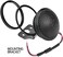 زوج مكبرات صوت PRV AUDIO TW100SD-4 ذات القبة الناعمة، قبة 28 مم، 4 أوم، تصميم أنيق للتثبيت السطحي، خفيف الوزن، مغناطيس نيوديميوم، يتضمن قوس تثبيت (زوج).