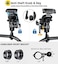 iMESTOU Anti-Theft Motorcycle Phone Mount Bike 1 Ball Phone Holder Handlebar Double Socket Arm Cellphone Holder with Aluminum 1" Ball Base 360 Rotation Universal for 4. 0-7. 0 Inch Smartphones.