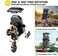 iMESTOU Anti-Theft Motorcycle Phone Mount Bike 1 Ball Phone Holder Handlebar Double Socket Arm Cellphone Holder with Aluminum 1" Ball Base 360 Rotation Universal for 4. 0-7. 0 Inch Smartphones.