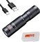 Fenix E09R EDC Flashlight, 600 Lumen USB-C Rechargeable, with LumenTac Organizer.