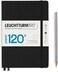 LEUCHTTURM1917-120G إصدار خاص - دفتر ملاحظات متوسط ​​الحجم A5 منقط بغلاف مقوى (أسود - 203 صفحات مرقمة مع ورق 120 جرامًا للمتر المربع).