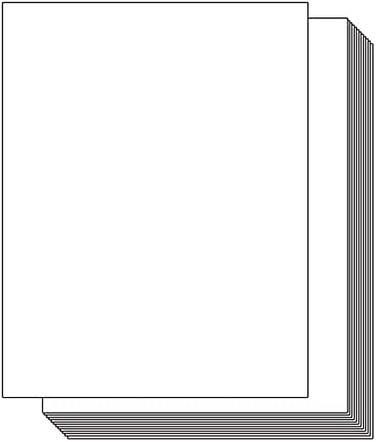 Ohuhu White Cardstock Thick Paper 100 Sheets, 8. 5" x 11" Heavyweight 80lb Card Stock for Crafts and DIY Cards Making.