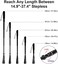 TriPro Shoe Horn Long Handled -38-95cm Telescopic Metal Shoe Horn Adjustable Length, Aluminum Alloy, Portable Long Handled Shoe Horn, Extra Long Shoe Horn For Seniors Men Women Kids.