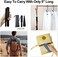 TriPro Shoe Horn Long Handled -38-95cm Telescopic Metal Shoe Horn Adjustable Length, Aluminum Alloy, Portable Long Handled Shoe Horn, Extra Long Shoe Horn For Seniors Men Women Kids.
