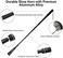 TriPro Shoe Horn Long Handled -38-95cm Telescopic Metal Shoe Horn Adjustable Length, Aluminum Alloy, Portable Long Handled Shoe Horn, Extra Long Shoe Horn For Seniors Men Women Kids.