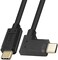 Qaoquda USB C Cable, USB 3. 1 Type C (USB-CMale to Male Coiled Spring Spiral Cable, 3A 10Gbps Fast Charging, Data Extension Cable, Stretched 3FT/1M (M/M LeftRight.