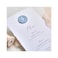 UNIQOOO Light Dusty Blue Glue Gun Sealing Wax Sticks for Wax Seal Stamp - Perfect for Wedding Invitations, Cards Envelopes, Snail Mails, Wine Packages, Christmas Gift Ideas, Pack of 8.