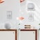 AHASTYLE HomePod Mini Wall Mount ABS Stand Holder with Cable Management Accessories for Apple HomePod mini with Screws Space Saving for Kitchen, Bathroom and Bedroom (White.