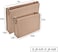 Vercord Felt Purse Insert Organizer 26 19 Toiletry Pouch Insert with D Ring Attach Chain Strap Beige L, Beige, Large.
