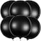 KatchOn Matte Black Foil Balloons - 22 Inch, Pack of 6Black Halloween Balloons, 4D Metallic Black BalloonsHalloween Birthday DecorationsBlack Metallic Balloons, Black Halloween Decorations.