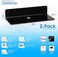 OAPRIRE Black Floating Shelves Set of 2, 12 Inch Command Strip Shelf for Bedroom, Kitchen, Office, Gaming Room, Acrylic Wall Shelves with Cable Clips.