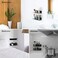 OAPRIRE Black Floating Shelves Set of 2, 12 Inch Command Strip Shelf for Bedroom, Kitchen, Office, Gaming Room, Acrylic Wall Shelves with Cable Clips.