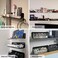 OAPRIRE Black Floating Shelves Set of 2, 12 Inch Command Strip Shelf for Bedroom, Kitchen, Office, Gaming Room, Acrylic Wall Shelves with Cable Clips.