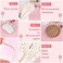 Blvochnnt 500PCS 4-Inch White Lollipop Sticks,Paper Sucker Stick,Cake Pops Stick for Candy Melt,Dessert,Cake Pops,Chocolate and Cookie(3mm.