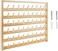 NW2 NW 54 Spools Wooden Thread Holder Sewing and Embroidery Thread Rack and Organizer Thread Rack for Sewing with Hanging Hooks for Wall.