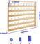 NW2 NW 54 Spools Wooden Thread Holder Sewing and Embroidery Thread Rack and Organizer Thread Rack for Sewing with Hanging Hooks for Wall.