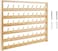NW2 NW 54 Spools Wooden Thread Holder Sewing and Embroidery Thread Rack and Organizer Thread Rack for Sewing with Hanging Hooks for Wall.