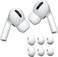 Acediar AirPods Pro Replacement Ear Tips [3 Pairs] for AirPods Pro1,2, Silicon Earbuds Tips with Noise Reduction Hole, Fit in The Charging Case (Sizes S/M/L, White.
