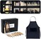 TEMONTIAN Pottery Clay Sculpting Tools,Double Sided Polymer Clay Tools, Sculpting Clay,43Pcs Double Sided Ceramic Clay Carving Tool Set with Carrying Case Bag for Beginners (Black.