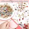 SANNIX 500Pcs Charms Bulk Wholesale Assorted Gold Plated Enamel Pendants Earring for Bracelet Necklace DIY Jewelry Making Craft Supplies.