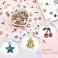 SANNIX 500Pcs Charms Bulk Wholesale Assorted Gold Plated Enamel Pendants Earring for Bracelet Necklace DIY Jewelry Making Craft Supplies.