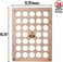 Torched Golf Ball Display Holder Collector&rsquo;s Case Holds Golf Balls Wall Mount Decor, Golf Lovers Gift for Men.