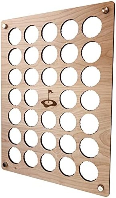 Torched Golf Ball Display Holder Collector&rsquo;s Case Holds Golf Balls Wall Mount Decor, Golf Lovers Gift for Men.