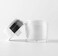 Furnido Refillable Airless Pump Jars,Empty Acrylic Makeup Cosmetic Containers, Travel Lotion With Lid for Thick Moisturizer,Skincare Cream, 2 Pack, 1 oz, White.