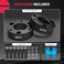 BDFHYK 3'' Front Leveling Lift Kit Compatible with 2007-2022 Silverado/Avalanche/GMC Sierra/Suburban 1500/Yukon/Tahoe 2WD/4WD Front Strut Spacers.