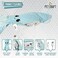 Pet Craft Supply Flipper Flopper Interactive Electric Realistic Flopping Wiggling Moving Fish Potent Catnip and Silvervine Cat Toy Sassy Squid.