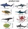 TOYMANY 24pcs Mini Ocean Animal Figurines: Realistic Cake Toppers with Sharks, WhalesOctopus - Great for Kids' Parties, GiftsSchool Projects.