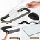 VOLPONE Wall Mounted Shelves, Floating Shelf with Towel Holder Glass Shower Shelf 2 Tier Bathroom Wall Organizer Black.