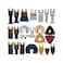 XXGO 120 Pcs Oscillating Multitool Blades Accessories Kits Compatible with Bosch, Chicago, Craftsman, Dremel, Fein, Harbor Freight, Milwaukee, Porter Cable, Ridgid, Ryobi, Rockwell XG1201.