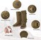 Gonex Snake Gaiters, Waterproof Snake Guards, Snake Bite Protection for Lower Legs, Snake Proof Gaiters Fit for MenWomen, Adjustable Size.