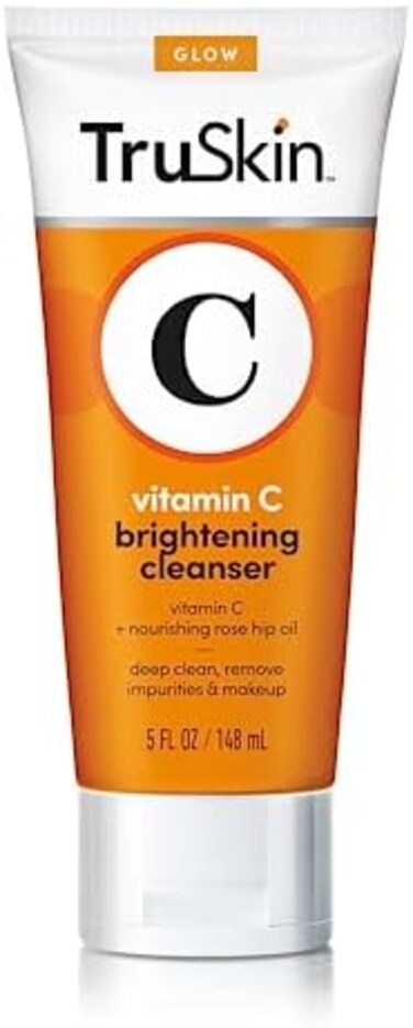 TruSkin Vitamin C Cleanser for Face - Brightening Face Wash with Vitamins CE, Rosehip Oil, Aloe Vera and MSM - Deep Clean and Refresh for Radiant, Healthy-Looking Skin, 5 fl oz.