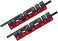 SDASA 2 x Trail Boss Decal Stickers Replacement for Silverado (2019-2021Bed Side 1500 2500 HD (Black Red.