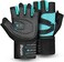 ihuan Ventilated Weight Lifting Gym Workout Gloves with Wrist Wrap Support for MenWomen, Full Palm Protection, for Weightlifting, Training, Fitness, Hanging, Pull ups.
