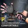 ihuan Ventilated Weight Lifting Gym Workout Gloves with Wrist Wrap Support for MenWomen, Full Palm Protection, for Weightlifting, Training, Fitness, Hanging, Pull ups.
