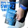 SWIPZ Premium Sneaker Cleaning Wipes (12 PackDual Textured Individually Wrapped Pre-Moistened Quick Care Wipes for Leather, Nubuck, Rubber Sneakers, Shoes and Boots, Blue/Black, 12ct Bag.