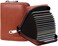 Linno RFID 20 Card Slots Credit Card Holder Genuine Leather Small Card Case for Women or Men Accordion Wallet with Zipper.
