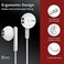 Kimwood Wired Earbuds with Microphone, Wired Earphones in Ear Headphones HiFi Stereo, Powerful Bass and Crystal Clear Audio, Compatible with iPhone, iPad, Android, Computer Most with 3. 5mm Jack.